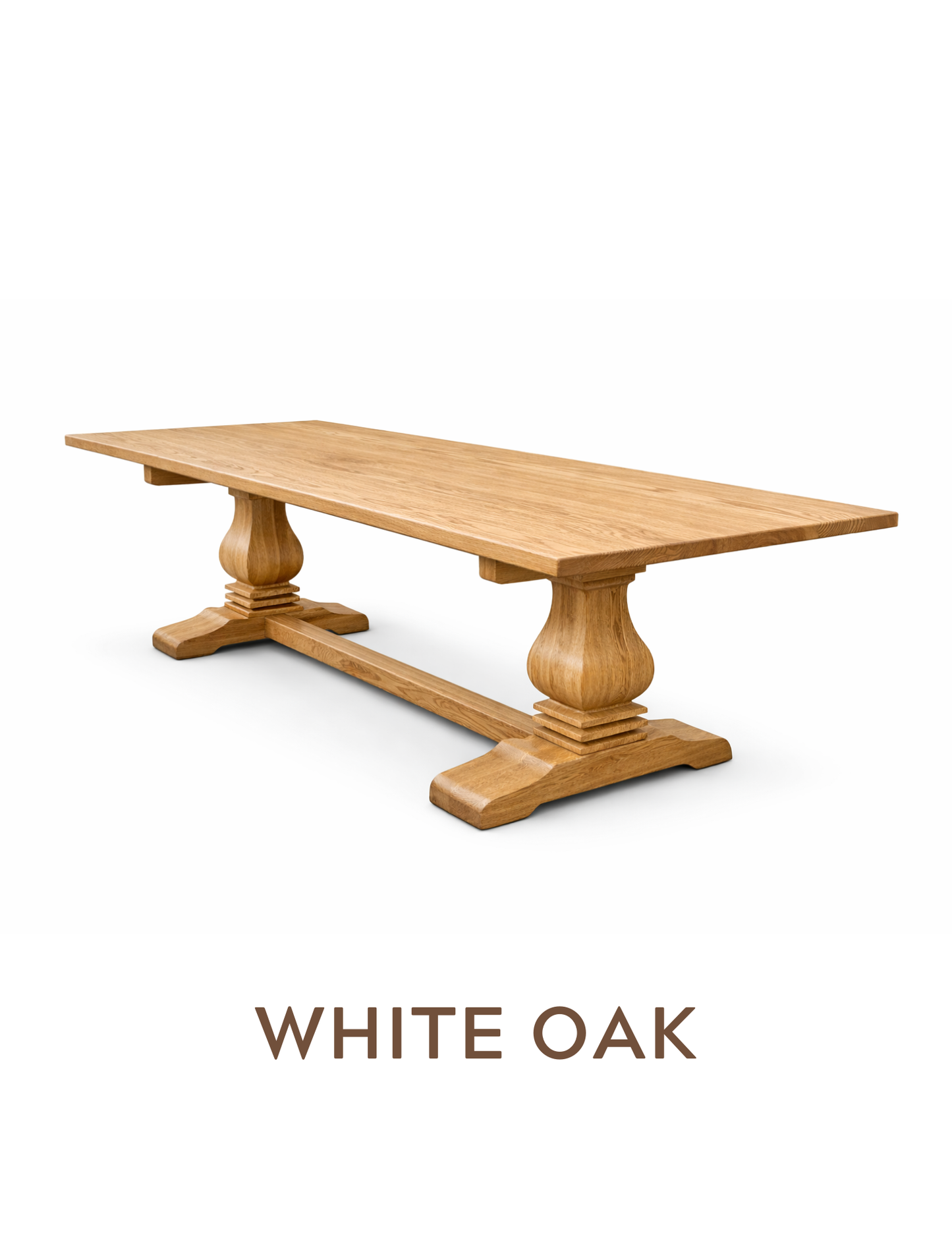Flora Farmhouse Double Pedestal Table