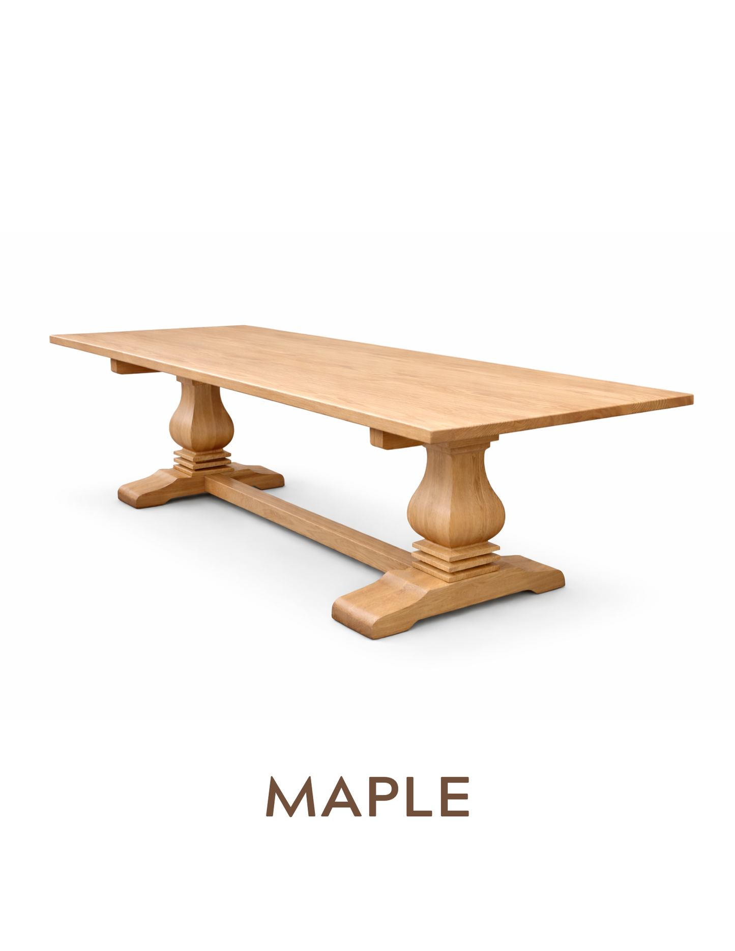 Flora Farmhouse Double Pedestal Table