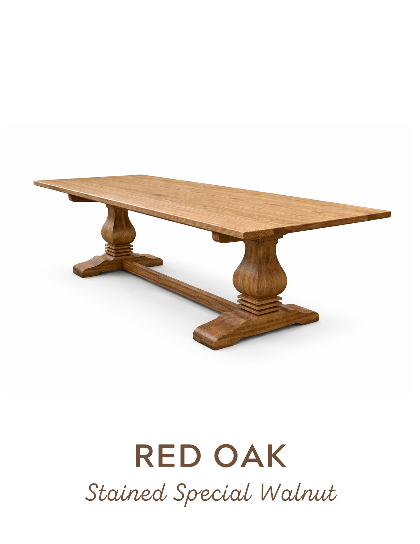 Flora Farmhouse Double Pedestal Table
