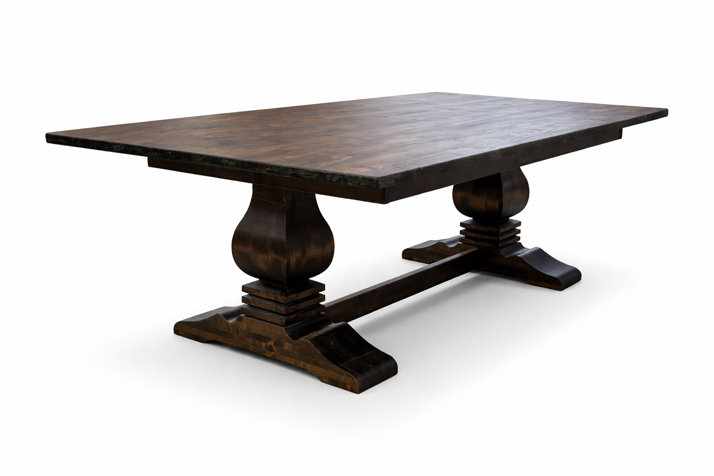 Flora Farmhouse Double Pedestal Table
