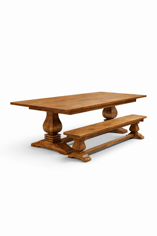 Flora Double Pedestal bench