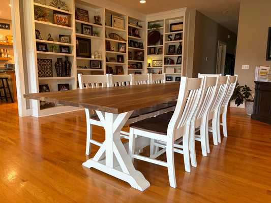 Classic X Frame Farmhouse Table