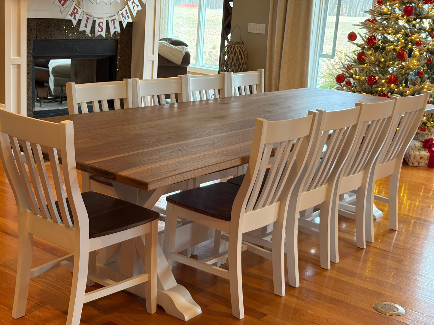Classic X Frame Farmhouse Table