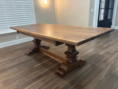 Glenda Farmhouse Double Pedestal table