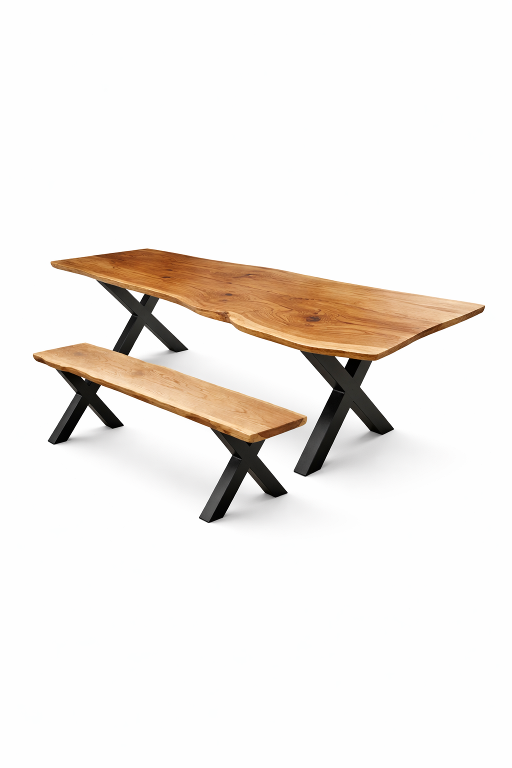 Metal X Frame bench