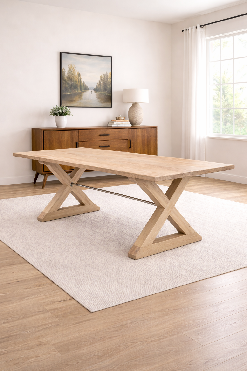 Modern X Frame  Table