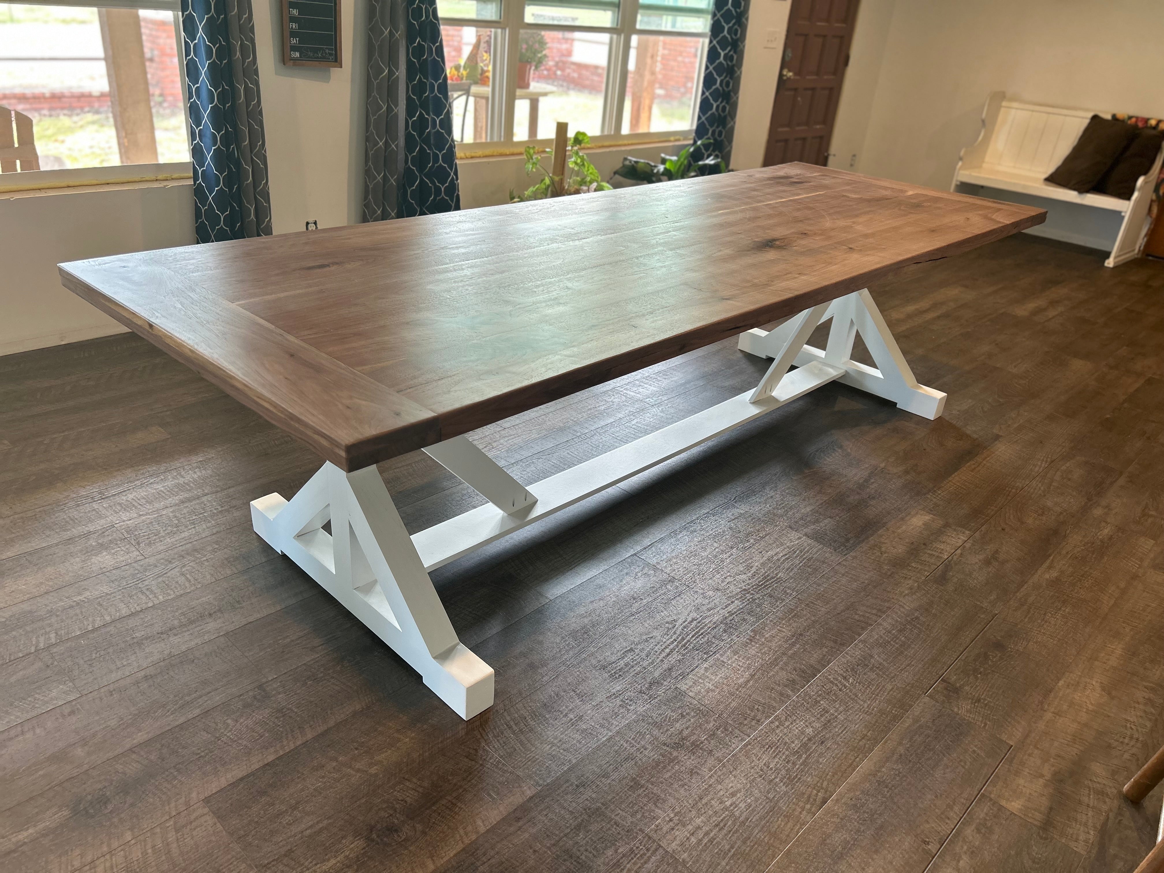 Classic X Frame Farmhouse Table – Beloved Furniture Co.