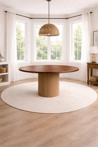 Fluted Round Table