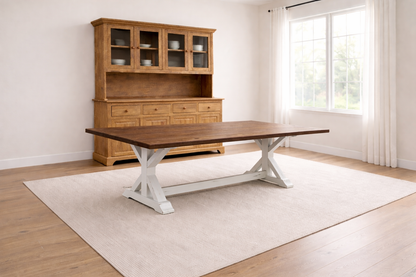 Classic X Frame Farmhouse Table